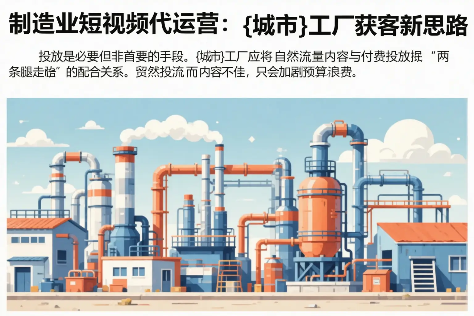 制造业短视频代运营：蔡甸工厂获客新思路