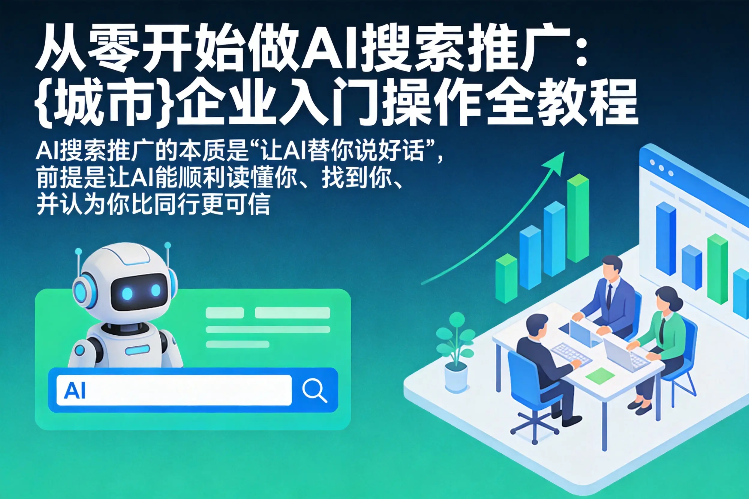 从零开始做AI搜索推广：蔡甸企业入门操作全教程